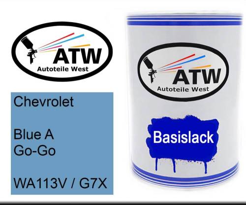 Chevrolet, Blue A Go-Go, WA113V / G7X: 500ml Lackdose, von ATW Autoteile West.